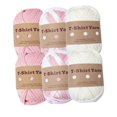 thumbnail image 2 of 6Pcs Knitting Yarn Fabric Cloth Polyester T-shirt Yarn for Crochet DIY Throw Set A, 2 of 8