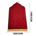 thumbnail image 5 of Home Office Mat 32 in x 20 in Foldable Flannel Prayer Rug with Non-Slip Backing for Church Travel Camping, 5 of 5