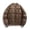 Brown, variant on AnuYalue Mens Big and Tall Jacket Casual Warm Winter Coat Stand Collor Quilted Jackets Soild Color Full Zip Outerwear
