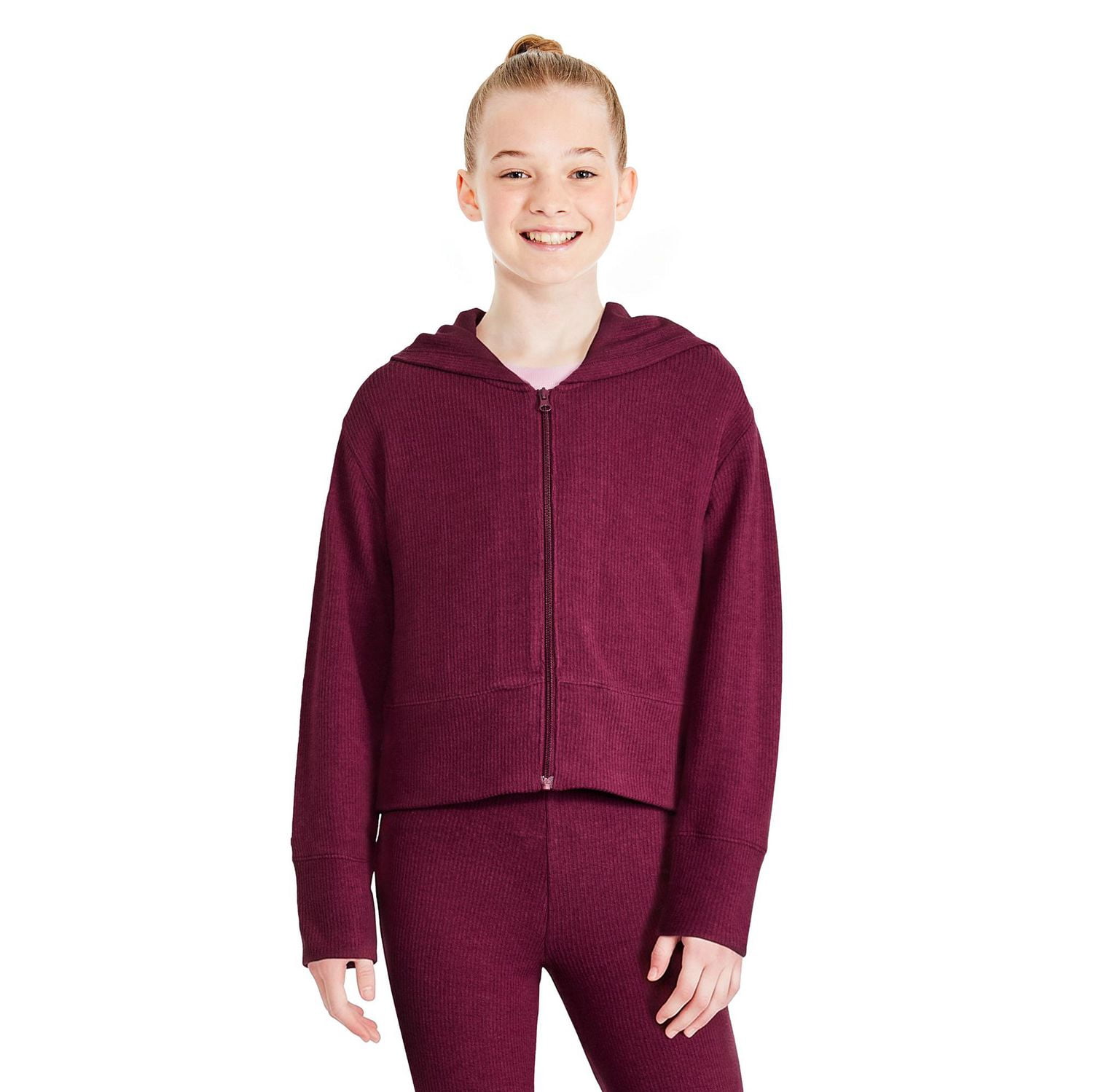 Haut à capuchon zippé sur la longueur George pour filles