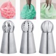 thumbnail image 1 of 3pcs/set Nozzles Stainless Steel Icing Nozzle Cake Flower Piping Tip Pastry Cream Decorating Tip, 1 of 7