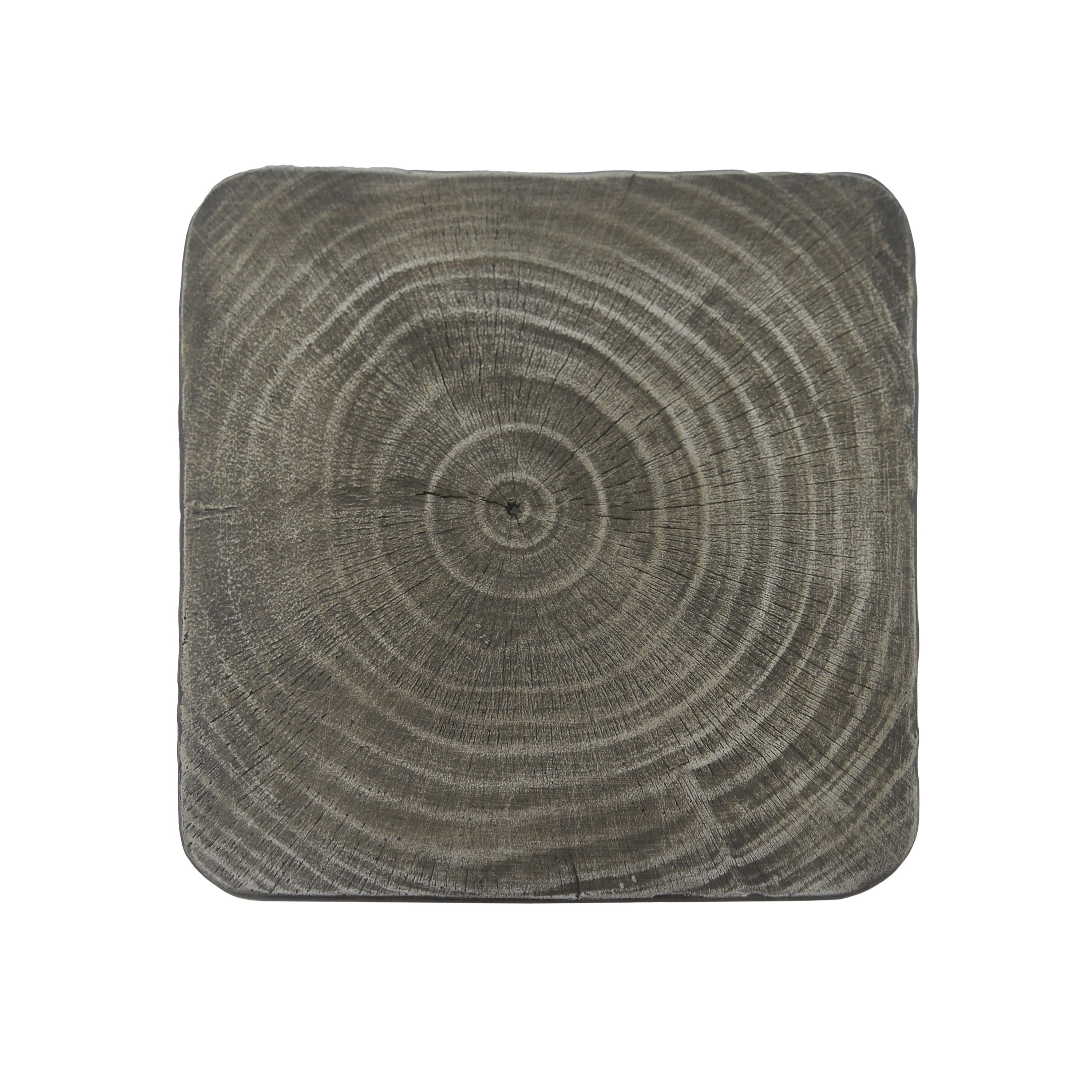 Table d'appoint Noble House grise MGO, texture bois, 68 cm de hauteur, grise