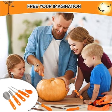Dvkptbk Pumpkin Knife Halloween-o-lantern Carving Tools 5-piece Set Fruit Knife Children Cutting-o-lantern Decoration Tools Carving Knife Tools on Clearance