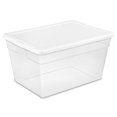thumbnail image 1 of Sterilite 56 Quart Clear Plastic Storage Container Box and Latching Lid, 32 Pack, 1 of 12