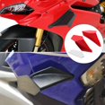 thumbnail image 3 of 2 pieces universal motorcycle winglets deflectors fairing abs accessory aerodynamic wing for for for for red, 3 of 5