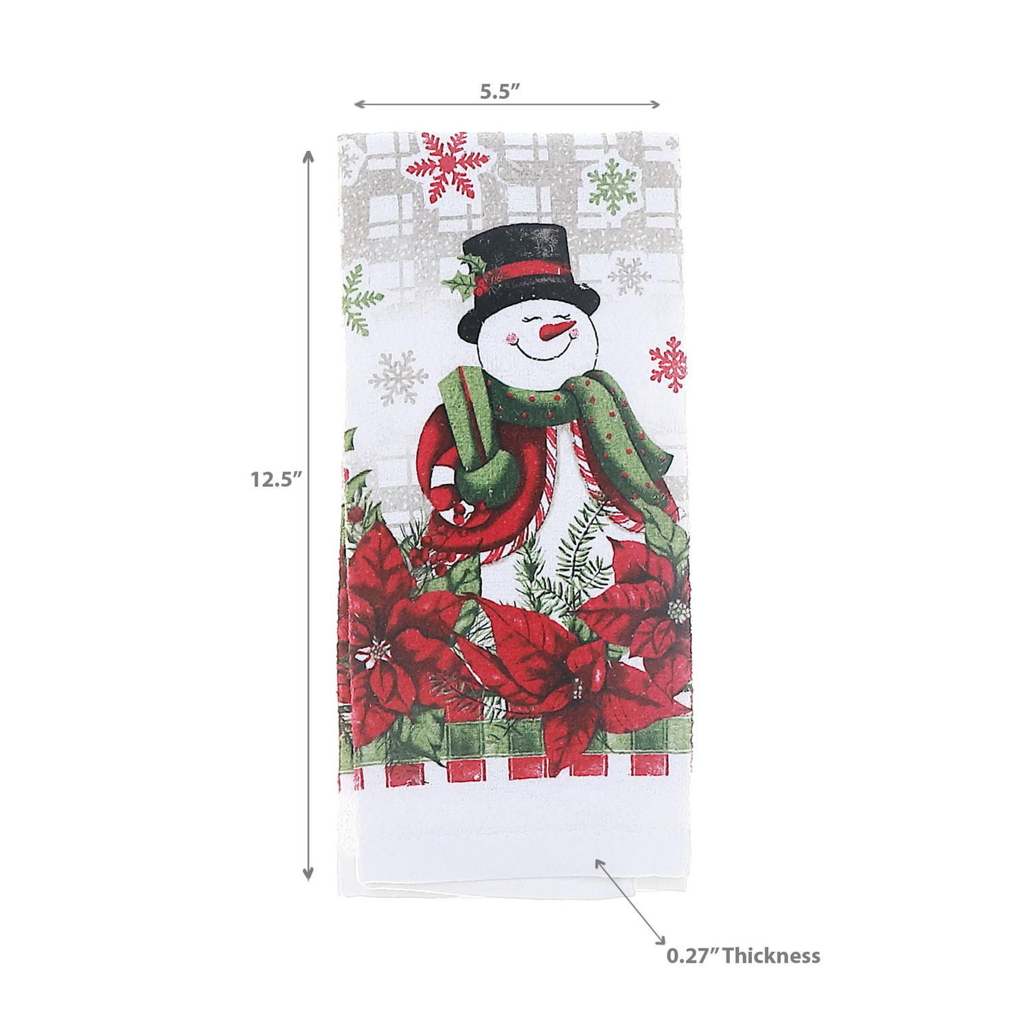 Essuie-Mains Bonhomme De Neige - Lot De 6