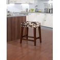 thumbnail image 2 of Tabouret de comptoir Carter imprimé vache marron, 2 of 5