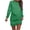 Green, variant on Gspmoly Summer Dresses, Women'S Fashion Round-Neck Short Sleeved Printed Pullover Dress Sundresses for Women Clearance