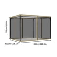 thumbnail image 2 of Gazebo Replacement Mosquito Netting,Outdoor Canopy Net Screen,Sidewall Gazebo Curtains,Gazebo Replacement Mosquito Netting,Outdoor Universal Gazebo Canopy for Patio Garden Yard Backyard, 2 of 6