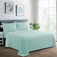 thumbnail image 1 of Marina Decoration 600 Thread Count Ultra Soft Deep Pocket Hotel Standard Solid Bedding Long Staple Percale Cotton All Season Sheet Set with Pillowcase, 1 of 7
