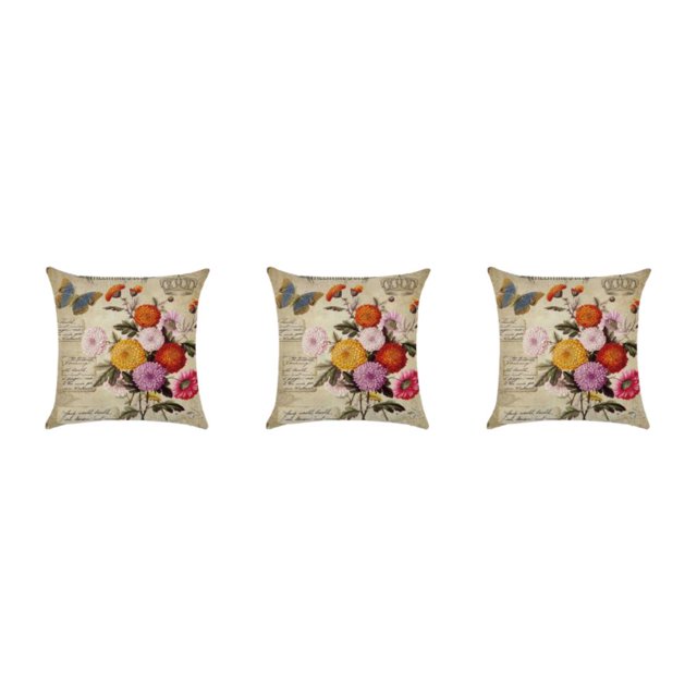mmirethe Wide Application Cushion Covers For Coordinated Home Easy To Change Pillowcase kztym001-5 3Set