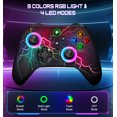 thumbnail image 2 of 2 Pack Switch Controller for Nintendo Switch/OLED/Lite,Beboncool Wireless Switch Pro Remote for PC/IOS/Android with Turbo Function,Black, 2 of 6