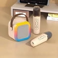 thumbnail image 4 of maskred Voice Box With Bluetooth Technology And Fashion Colored Lights Fashion Colored Lights Trend pink Single, 4 of 6