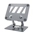 thumbnail image 2 of Chmadoxn Carbon Steel Tablet Stand All Directional Rotation Infinite Angle Adjustment High Load Bearing Capacity Hollow Heat Dissipation Backplate Slip Proof Soft Rubber Tablet stand, 2 of 6