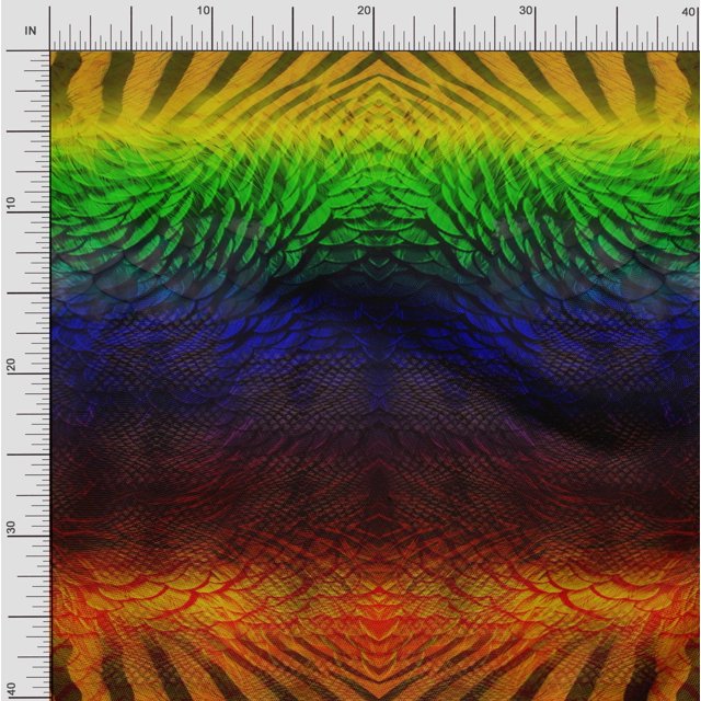 Soimoi Velvet Fabric Tribal Panel Print Sewing Fabric Yard 58 Inch Wide