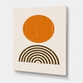 thumbnail image 3 of Designart Résumé Minimal orange Sun et Rainbow I Art mural sur toile, 3 of 4