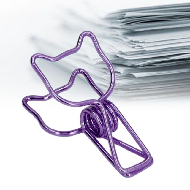 20 Pcs Pinces en Papier Mignonnes, Design Creux Style Élégant Pinces Réutilisables Pinces Métalliques Pinces pour Reliure pour Bureau Maison Salle de Classe