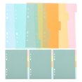 thumbnail image 1 of 20Pcs Plastic Binder Dividers Loose Leaf Notebook Tab Pages Convenient Tab Dividers Binder Supplies, 1 of 5