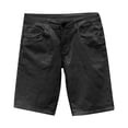 thumbnail image 1 of yocbz Short Jeans Homme Slim Stretch Denim Shorts For Men Black,XXXL, 1 of 6
