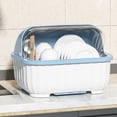 thumbnail image 1 of TIMIFIS Kitchen Dishware Organizer - Adjustable Rack for Plates and Bowls with Drainage - Utensil Storage Box with Lid - Cabinet for Tableware Kitchen Essentials, 1 of 6