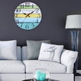 thumbnail image 3 of Decorative Round Wall Clock Arabic Numerals Wall Clock Ticking Quartz Movement Decorative Clock, 3 of 9