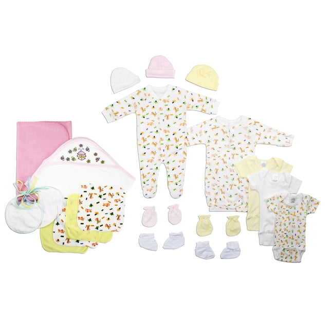 Bambini Newborn Baby Girls 21 Pc Layette Baby Shower Gift Set