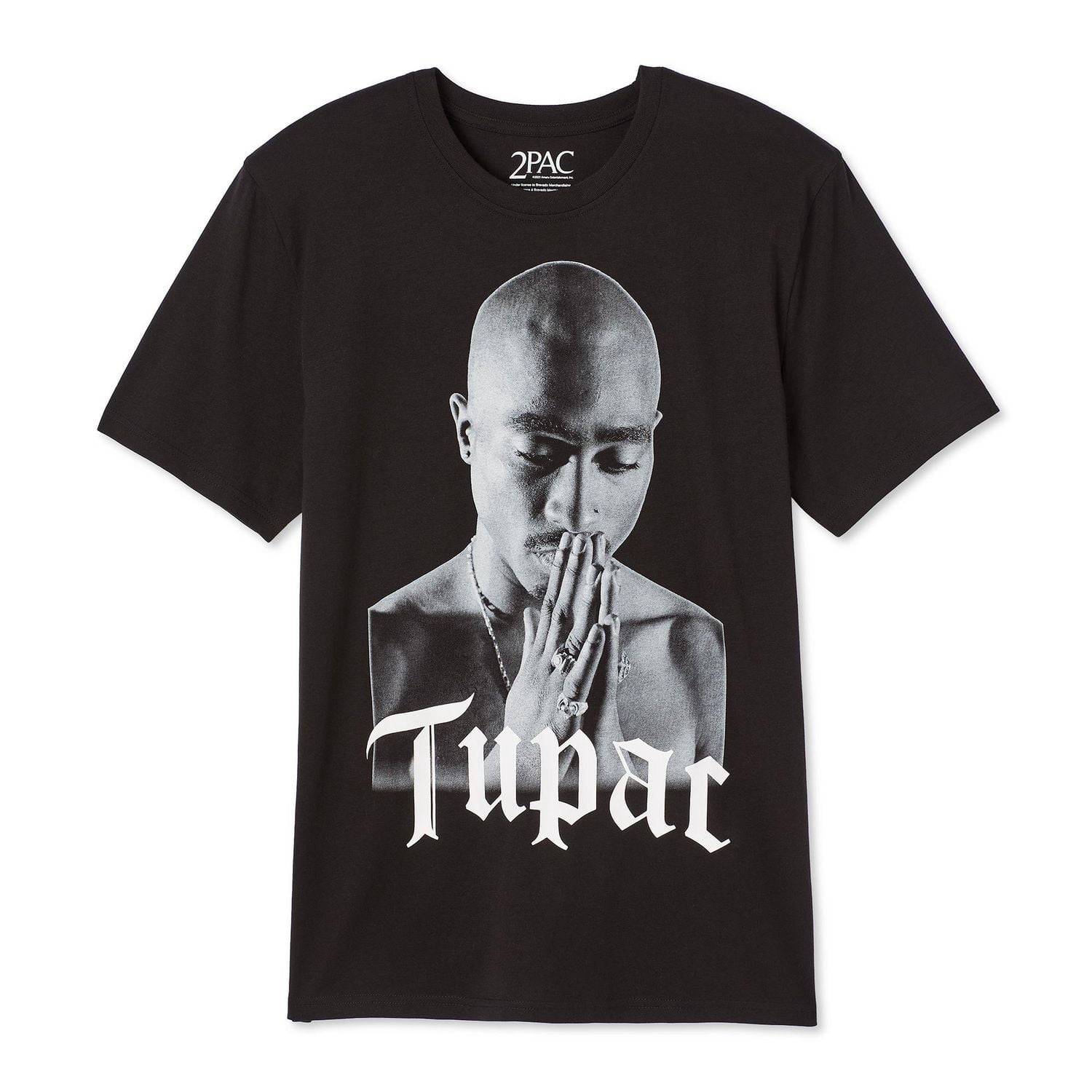 T-shirt à imprimé graphique Tupac pour hommes
