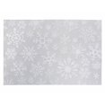 thumbnail image 1 of Vinyl Placemat (Silver Snowflake On White) - Set of 12, 1 of 2