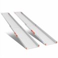 thumbnail image 2 of Ruedamann Rampe pour Fauteuil Roulant en Aluminium de 8 Pi, Supporte jusqu'à 800 Lb, Rampe Réglable pour Fauteuil Roulant, Conception Plus Grand de 11,4 Po L, Convient aux Fauteuils Roulants Manuels, aux Trottinettes Lourdes et aux Fauteuils Roulants Électriques, 2 of 4