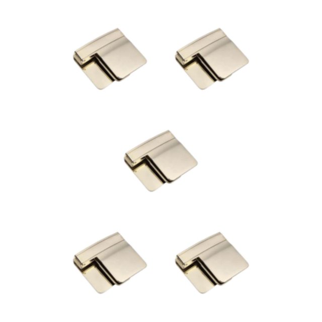 ZheElen Belt Clip Foldable Belt Buckle With Adjustable Buckle Clip For Easy Travel gold 5Set