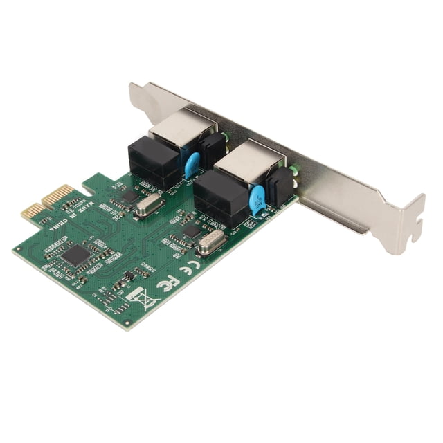 RT H Gigabit Ethernet Card,Dual Port PCIe Network PC C'est-à-Dire Gigabit Network Card Dual Port PC C'est-à-Dire Network Card High Capacity