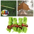 thumbnail image 3 of ziyahi 4Pc 6,65ft Trip Réfléchissant Nylon Cordon Tente Guy Ligne Corde pour Extérieur Vert, 3 of 8