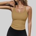 thumbnail image 2 of ohmzyzo Womens Workout Tank Tops V Neck Racerback Going Out Crop 2025 Trendy Top Summer Sleeveless Ribbed Camisole, 2 of 7