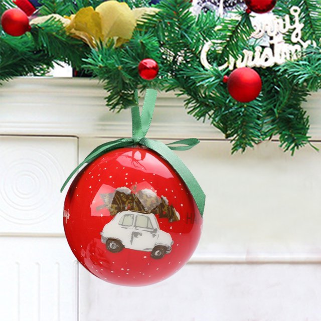 Suncoda Holiday Ball, Holiday Ball Ornament Tree Ornament, 2.8 Inch Multi-Style Holiday Light Bulb Ornament Holiday Tree Ornament Tree Dress Family Party Holiday Ornament