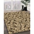 thumbnail image 3 of Ahgly Company Tapis d'Intérieur Lavable à la Machine, Carré, Transitionnel, Brun Sable Brun, Tapis de Zone, 3 Pieds Carré, 3 of 7