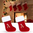 thumbnail image 2 of AMERTEER Christmas Stocking Nordic Letter Print Exquisite Workmanship Alphabet Letters Christmas Stocking for Home, 2 of 10