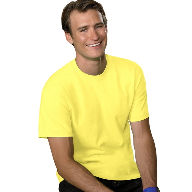 Hanes T-shirt à Manches Courtes pour Hommes 5,2 oz, m, Jaune