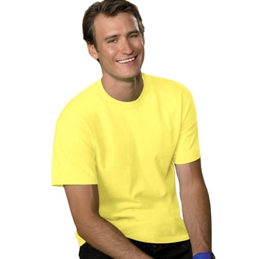 Hanes T-shirt à Manches Courtes pour Hommes 5,2 oz, m, Jaune