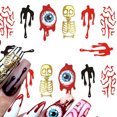 thumbnail image 2 of Braveheart Watermark Nail Sticker Tatoos Halloween Colorful Eyes Skull Element Nail Wraps Diy Manicure Sticker, 2 of 9