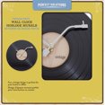 thumbnail image 1 of Glass Disk Wall Clock - Vinyl record, 1 of 2