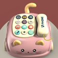 thumbnail image 4 of Children's Simulation Telephone Training Creative 's Language Ability Cute Cartoon Unisex Children - Pink, 14x17cm, 4 of 8