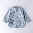 thumbnail image 2 of MIASHUI Baby Long Sleeve Bib Cartoon Print Toddlers Soft Bib Outfit, 2 of 3