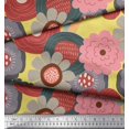 thumbnail image 3 of Soimoi Modal Satin Fabric Flower Artistic Print Sewing Fabric Yard 42 Inch Wide, 3 of 3