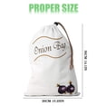 thumbnail image 3 of Harpily Sacs de Bonbons d'Halloween Sac de Rangement pour Pommes de Terre et Oignons Fermeture à Cordon Sac de Rangement pour Ail Conception à Fermeture Éclair Latérale Sac de Rangement en Toile pour Pommes de Terre et Oignons pour Rangement des Aliments Pièce S, 3 of 4