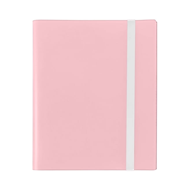 xaoyunyn 9 Pocket Trading Card Binder with 360 Side Loading Pockets and Elastic Strap for Sports Cards MTG and Baseball Protection