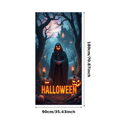 thumbnail image 4 of Spooky Gothic Pumpkin Banner Haunted Halloween Ghost for Holiday Decoration Party Decor Indoor Event, 4 of 5
