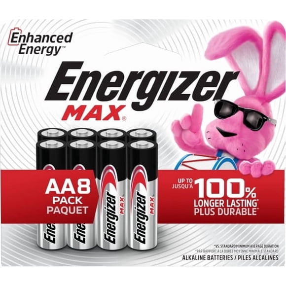 Energizer MAX AA Batteries (8 pack), AA Alkaline Batteries