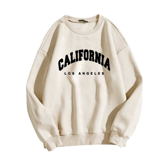 T-shirts Graphiques à Manches Longues Décontractés pour Femmes, Chandails à Col Rond, Hauts à Enfiler pour Femmes, Hauts Asymétriques pour Femmes, Chandails à Capuchon pour Temps Froid pour Femmes, Chandail à Fermeture Éclair pour Femmes, Chandail Court pour Femmes