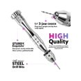 thumbnail image 4 of Hand Drill, Tweezers & Pin Vice Drill Bit Set For Jewelry Making, Miniature Drill With Small Drill Bits, Drill Chuck & Pin Vise, 100pcs Key Chain Making Supplies, Resin Tools For Diy Jewelry Keychain, 4 of 5