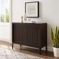 thumbnail image 2 of Crosley Furniture Asher Wood Record Storage Media Console - Dark Brown, 2 of 20
